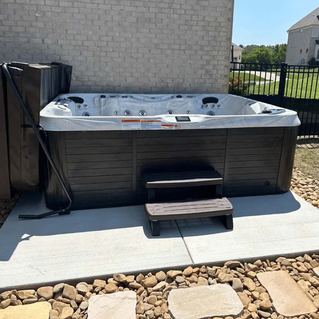 Modern Concrete Hot Tub Pads