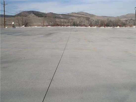 Finished parking lot concrete installation & repair in Edmonton with clean joint lines and durable surface designed for freeze-thaw conditions.