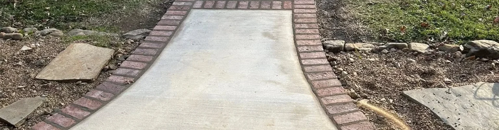 Concrete sidewalk built to City of Edmonton design and construction standards.